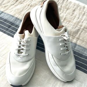 Clarks Unconstructed,Low-Top Sneakers Derbys, Machine-Wash, Leather, Lace-Up, 6M